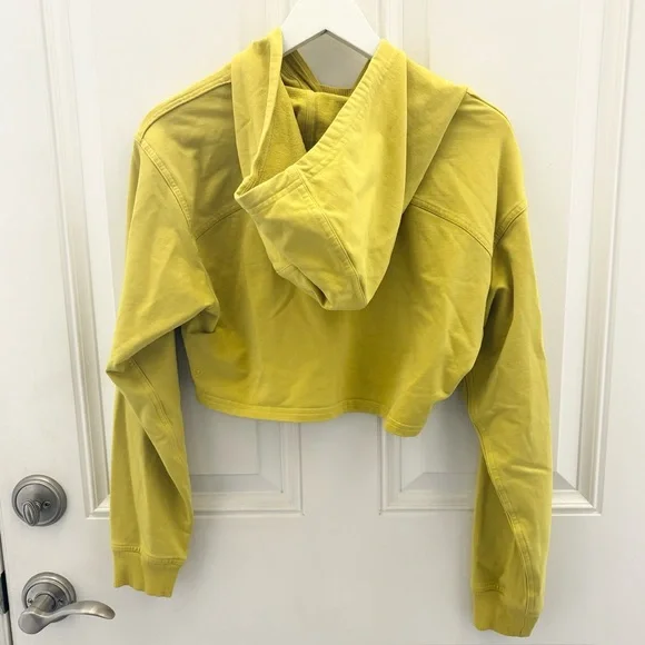 Lululemon All Yours Cropped Hoodie Soleil Size 6 - Picture 5 of 11